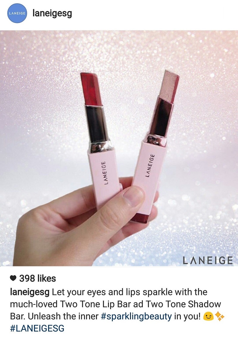 Laneige two-toned lip bar