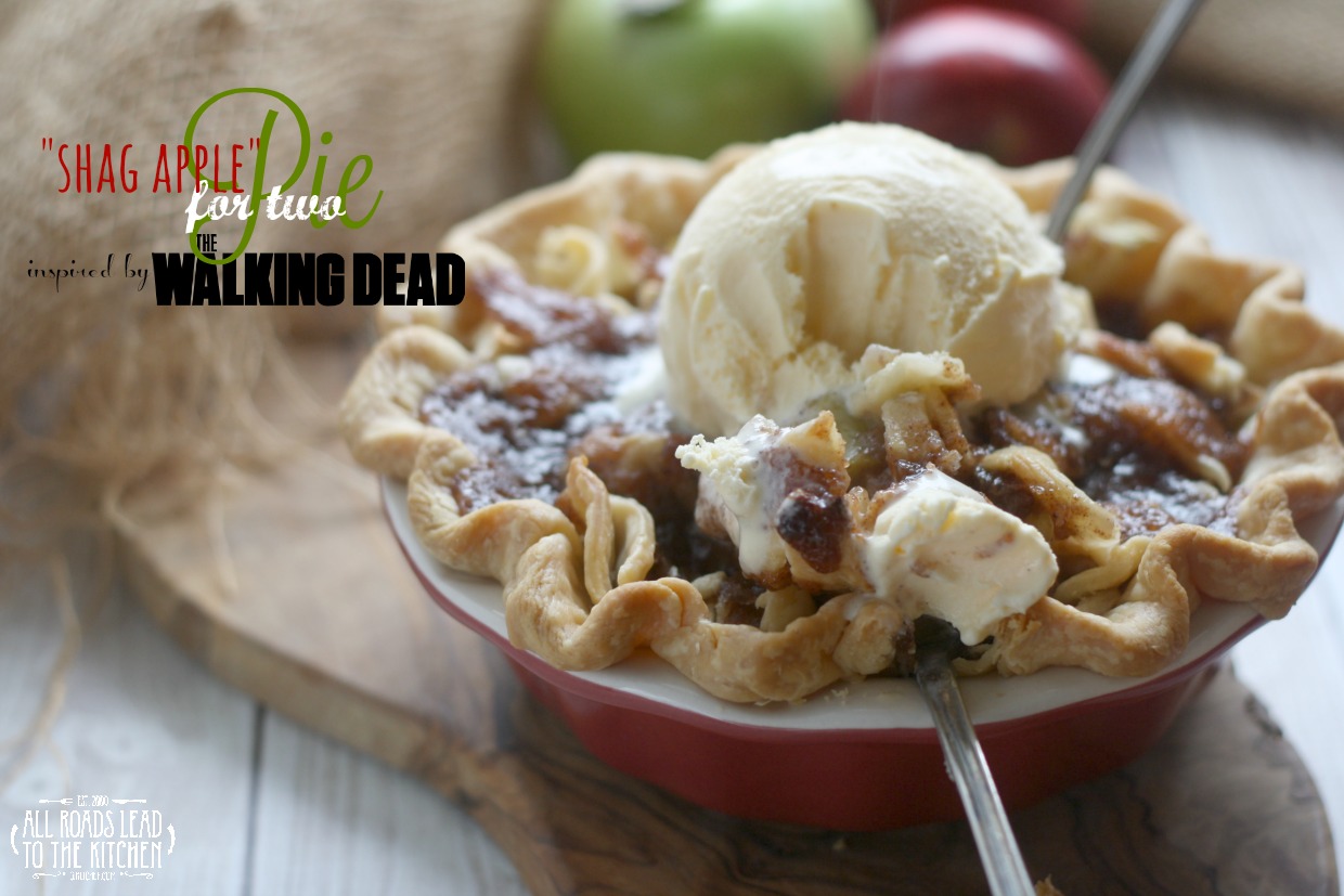 "Shag Apple" Pie for Two inspired by The Walking Dead