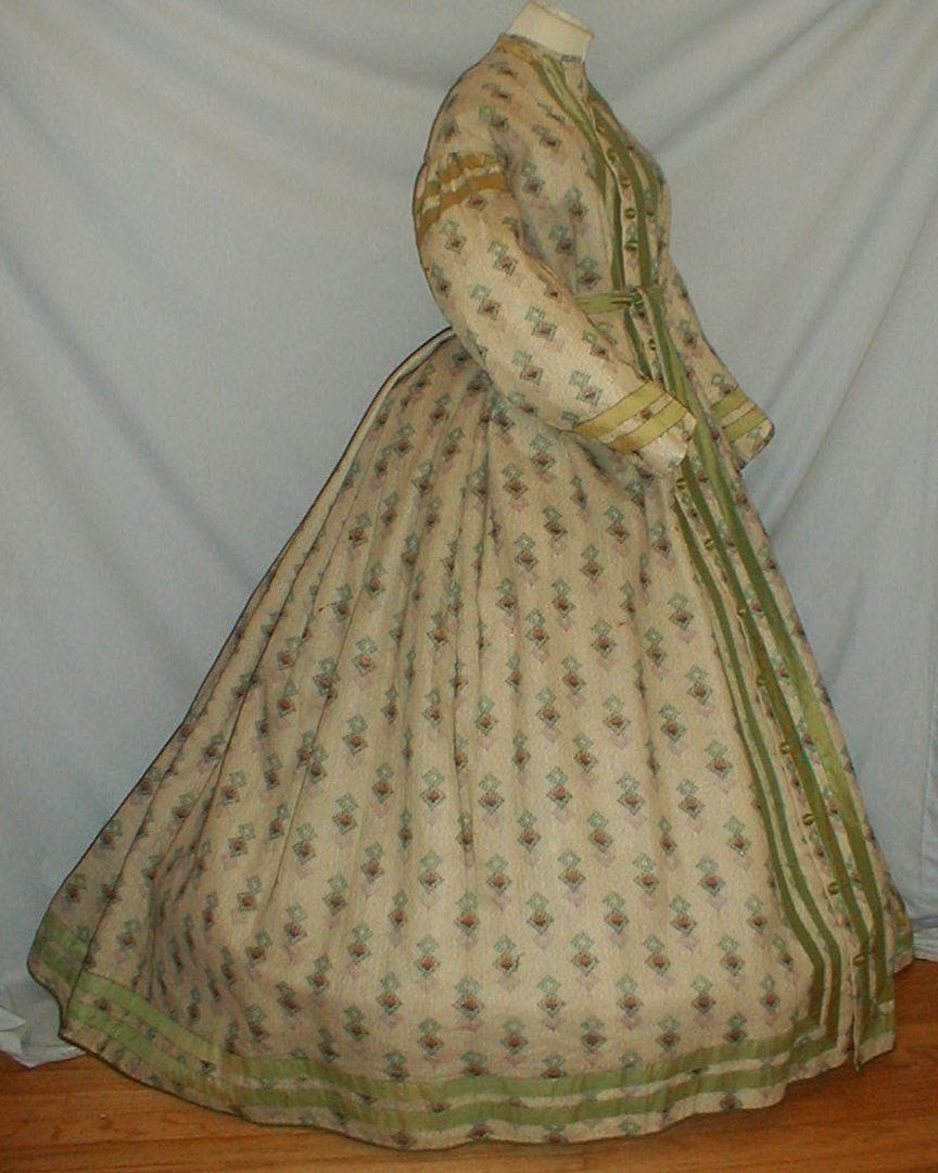 All The Pretty Dresses: American Civil War Era Wrapper Dress