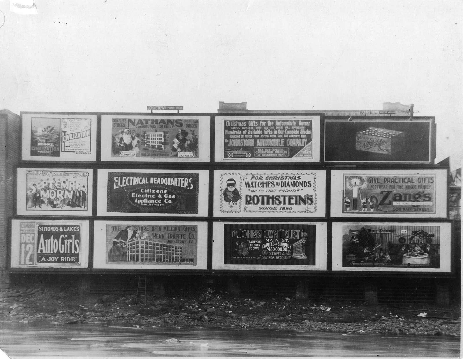 Vintage Johnstown Billboards 1916