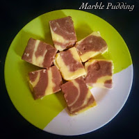 Marble Custard Pudding
