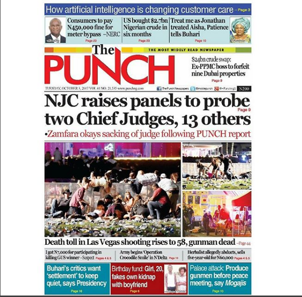 Naija Newspapers Today s The Punch Newspaper Headlines 3rd October naija-newspapers-today-s-the-punch-newspaper-headlines-3rd-october