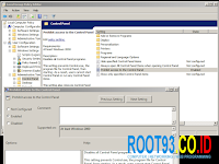 Disable Control Panel Windows