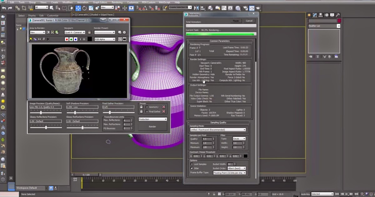 Blended Box Mapping Vase In 3ds Max | CG TUTORIAL