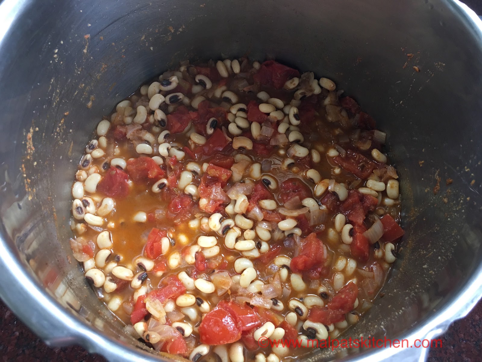 QUICK LOBIA DHAL, how to make quick black eyed peas gravy Malpats Kitchen