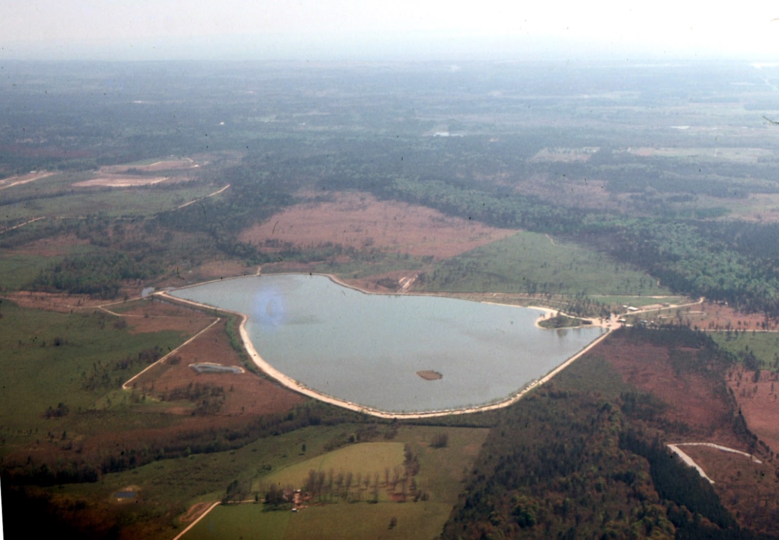 Tammany Family Lake Ramsey Aerial Photograph 1975