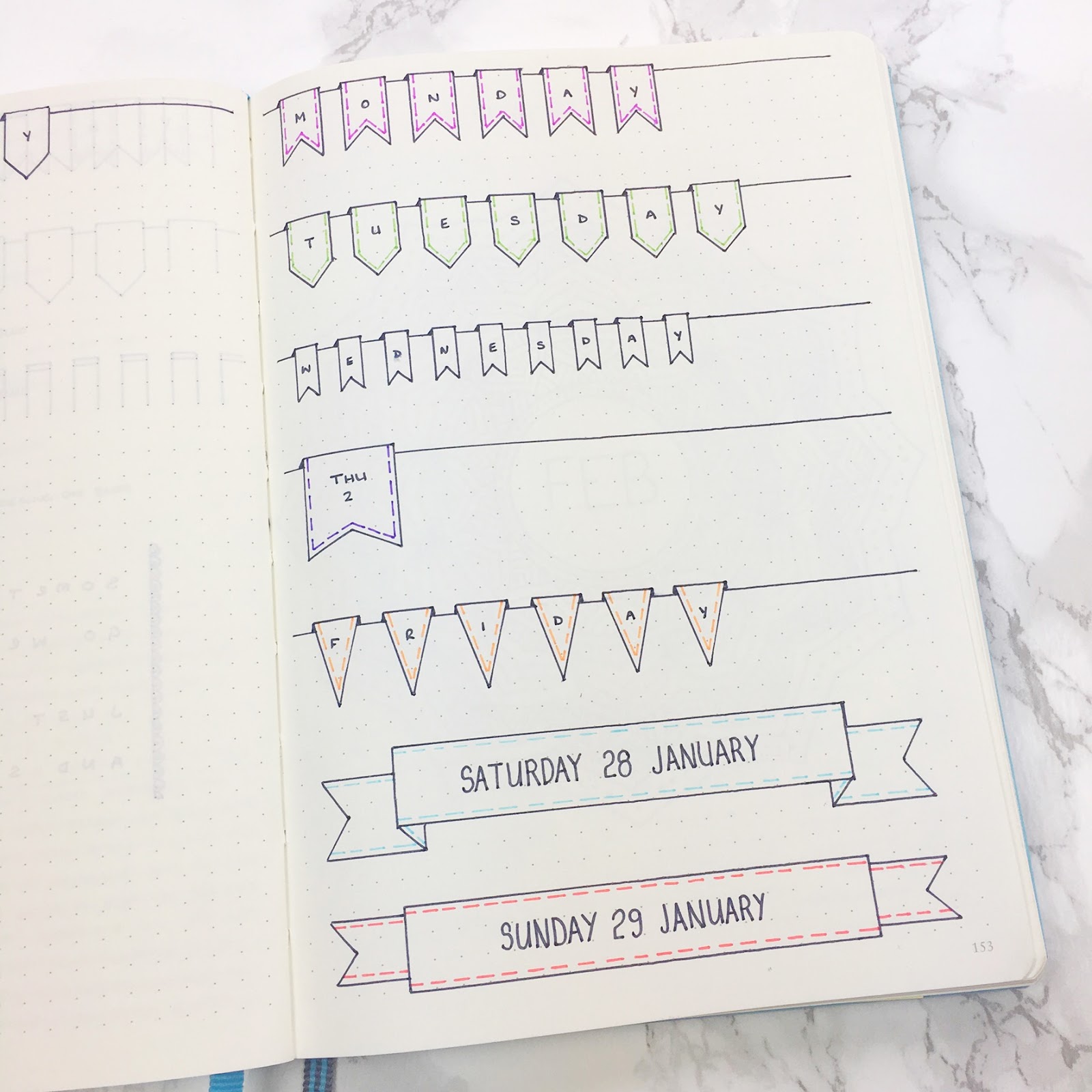 bullet journal dotted templates banner headers template kate louise bullet journal dotted templates banner headers template kate louise