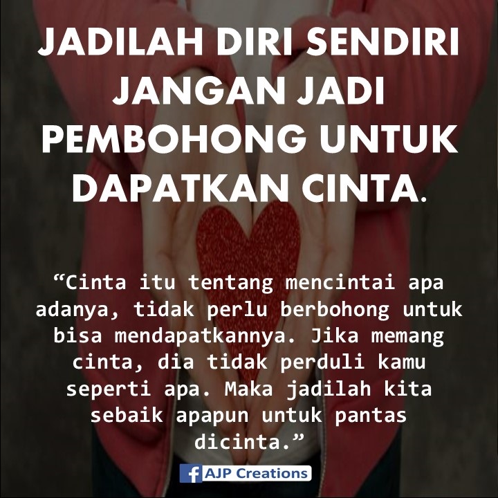 Kata Kata Sebuah Kebohongan : Untuk berbahagia adalah sebuah keputusan.