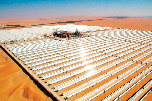 محطات الطاقة الشمسية الحرارية- محطة شمس 1 في ابو ظبي