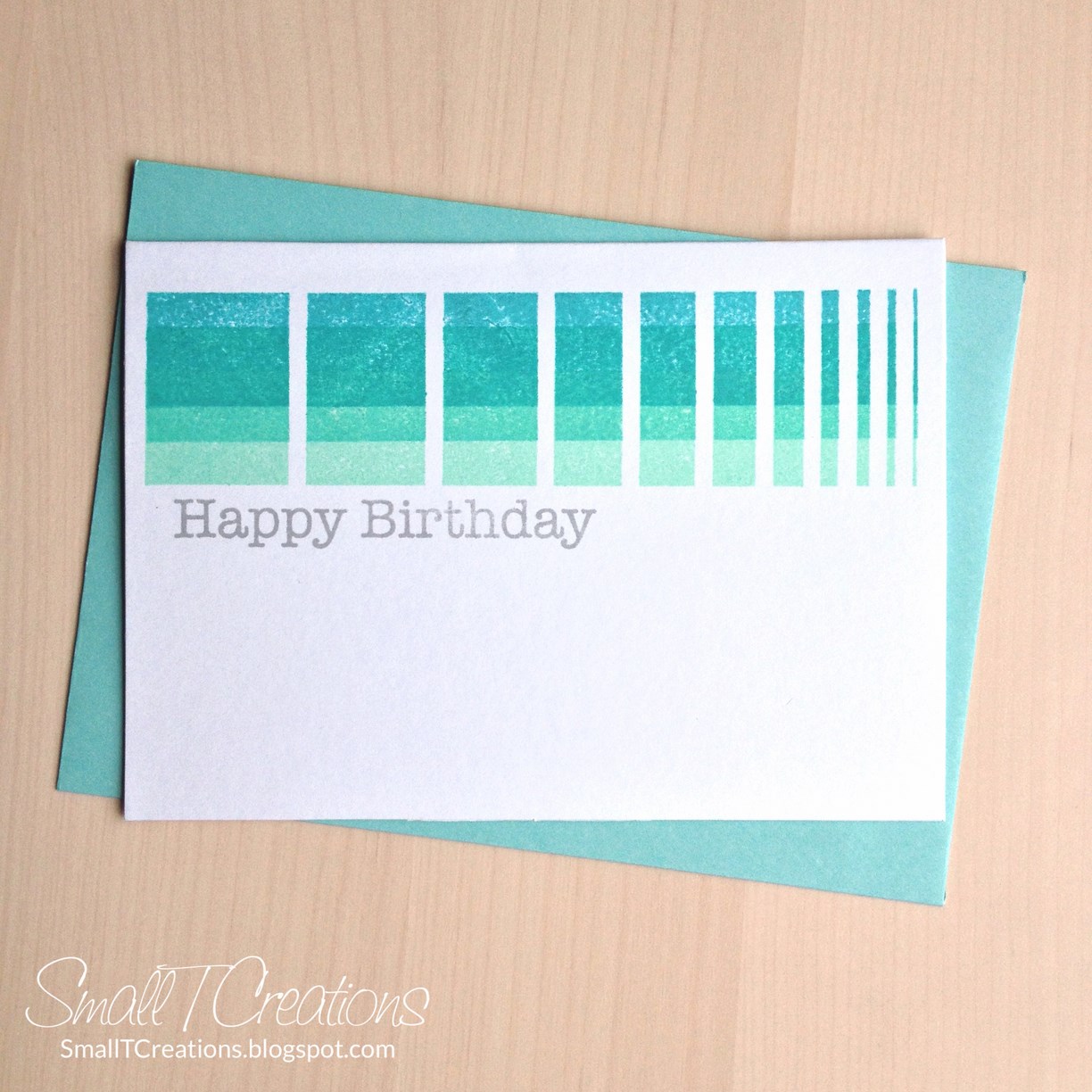 Graphic Ombre Birthday Card | Small T Creations