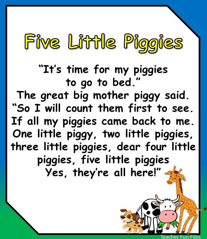 Teacher Fun Files Animal Nursery Rhymes