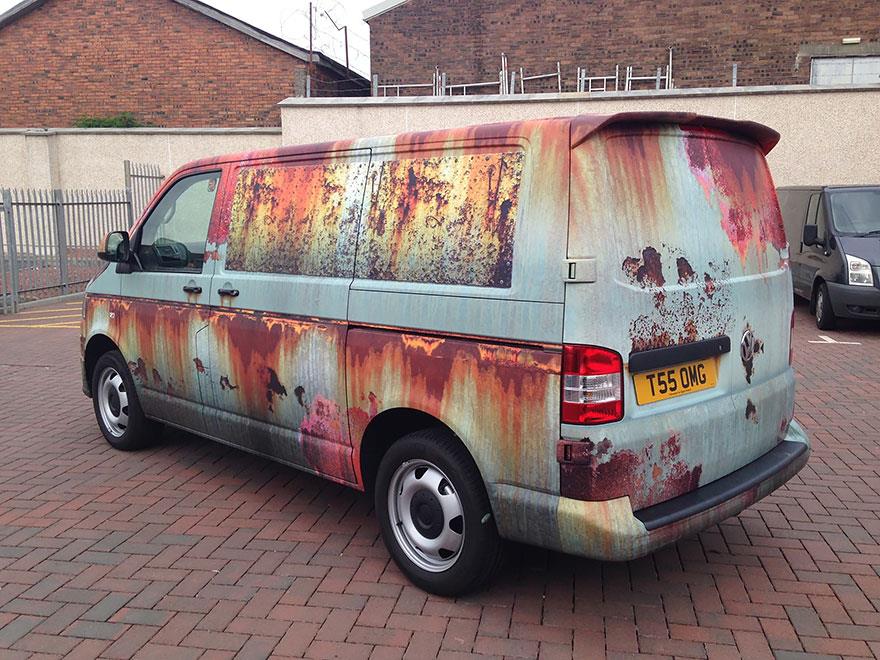 Just A Car Guy Vinyl wrap instant patina