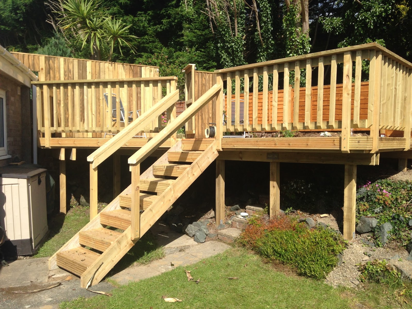 Garden Carpentry. Timber decking design and build: our ... Garden Carpentry. Timber decking design and build: our ... on Decking Ideas For Sloping Garden id=62975
