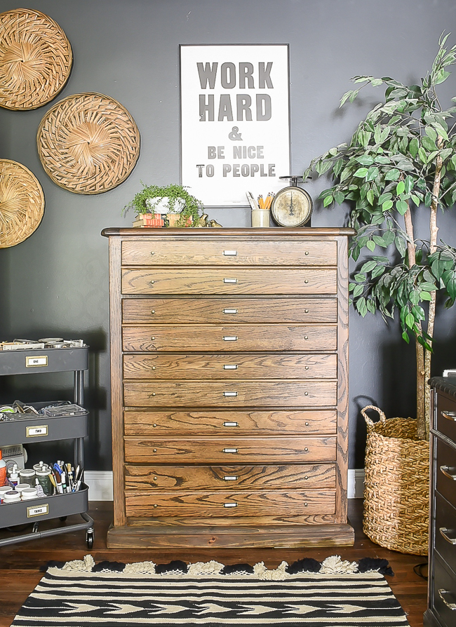 How To Turn An Old Dresser Into A Vintage Inspired Map Cabinet
