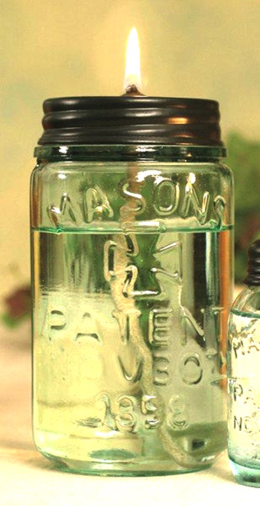 Olive Oil Chic: Easy Olive Oil Lamp - You Make it!