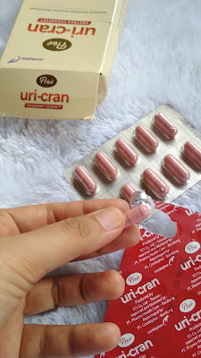Prive Uri-cran dalam bentuk kapsul mengandung 250 mg Ekstrak cranberry