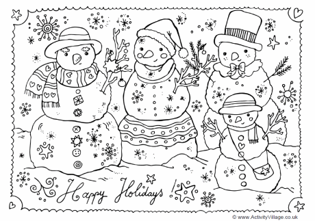 Lyontarotden: snowman family coloring pages lyontarotden: Snowman Family Coloring Pages