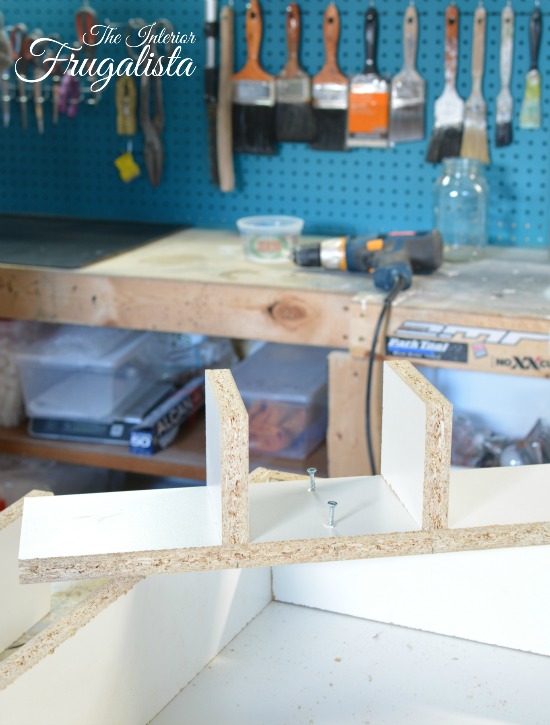 How To Build A Bathroom Vanity Sliding Shelf - Interior Frugalista