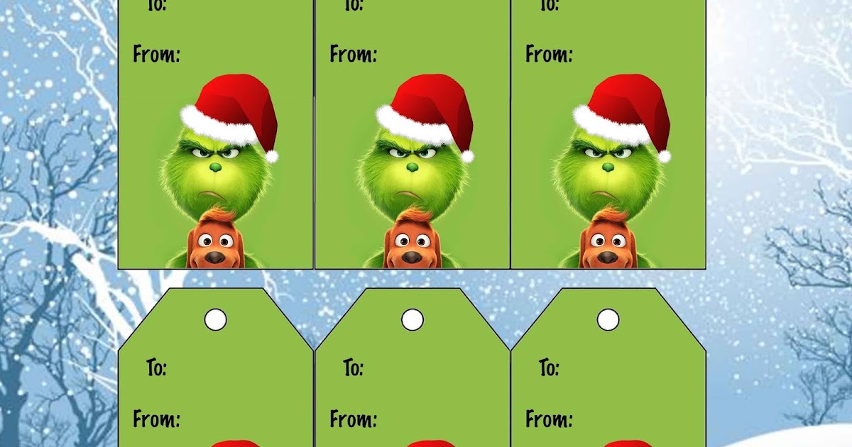 Daisy Celebrates: The Grinch Christmas Gift Tags