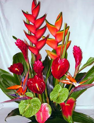 heliconia wedding bouquet