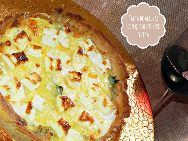 TARTA DE ACELGAS, GRUYERE Y FETA
