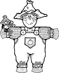 Scarecrow Coloring Page 8