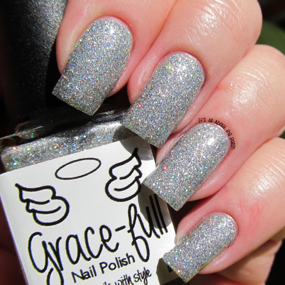 Silver Nail Polish With Glitter