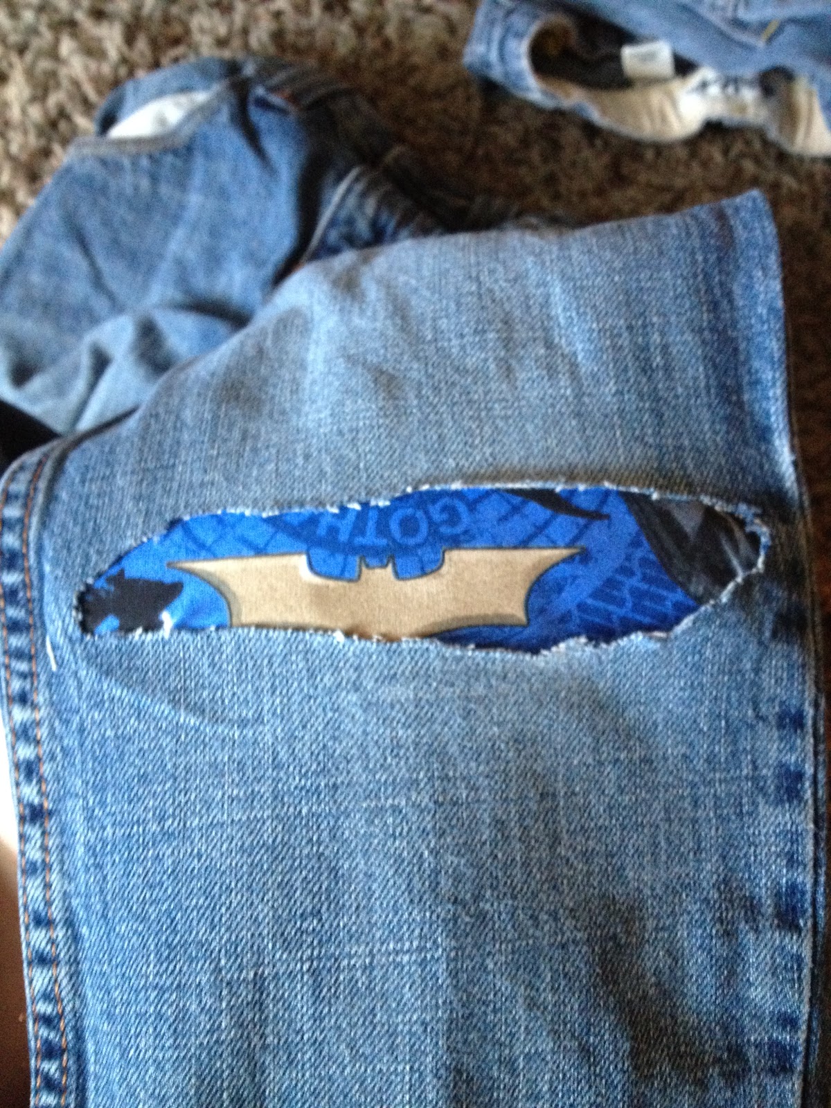 Crafty Night Owls Mending Holy Jeans Fun and Practical