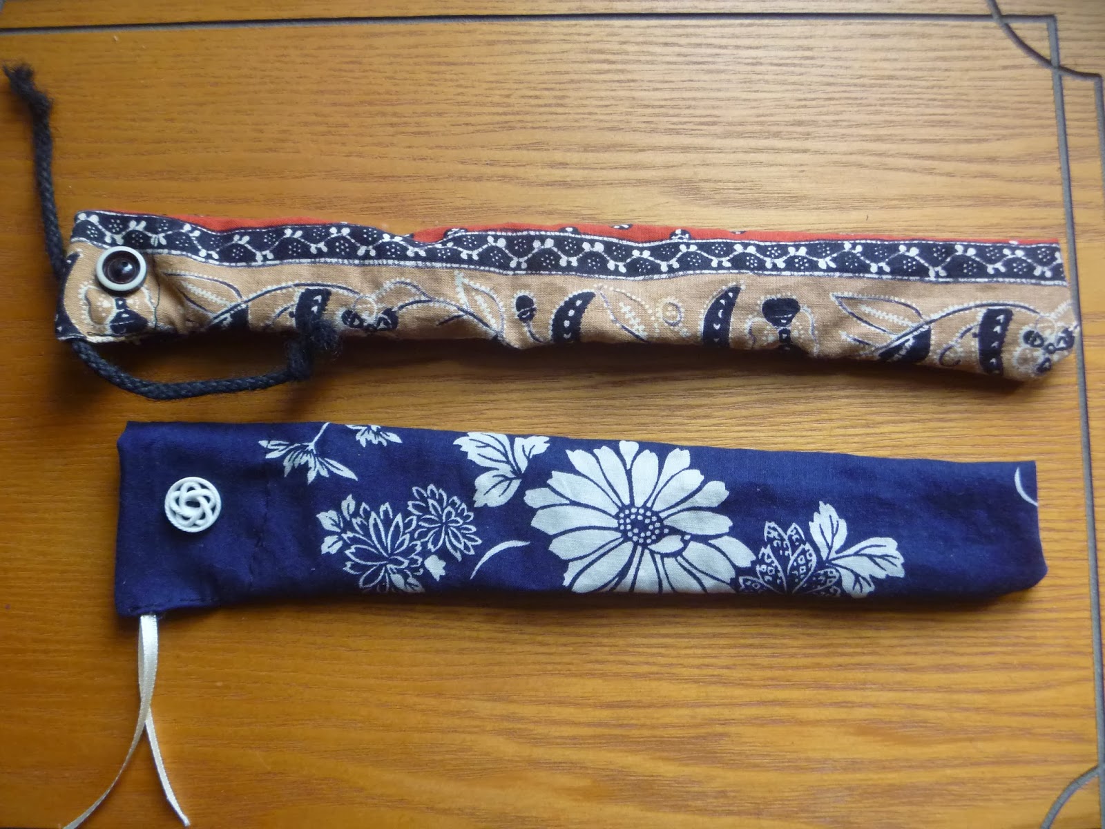 Crafty Green Poet: two new chopstick bags