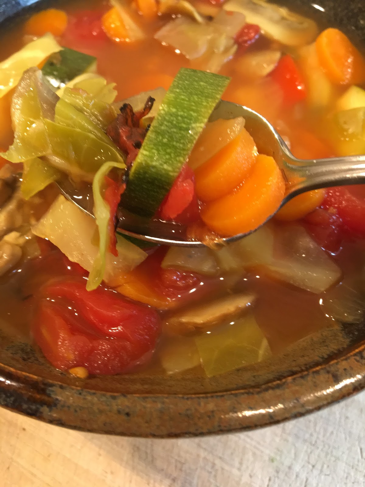 This Inspired Life 0 Pt Veggie Button Soup!