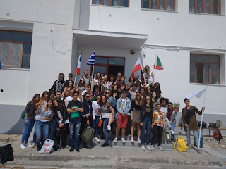 Στο Γυμνάσιο Πλωμαρίου στα πλαίσια του προγράμματος Erasmus+ μαθητές από Γαλλία Ιταλία και την Πολωνία