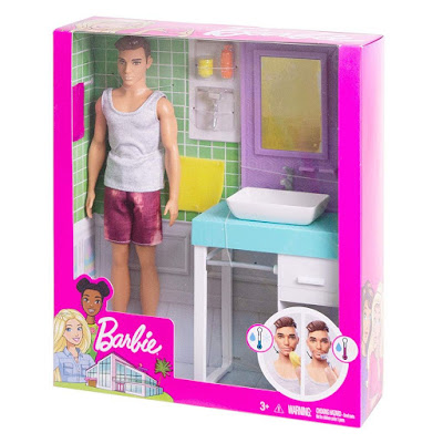 Barbie Ken Doll & Bathroom Playset