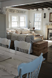 farmhouse living country room decor cottage chic kitchen french farm decorating rooms table painted walls houses wall interiors elegant interior