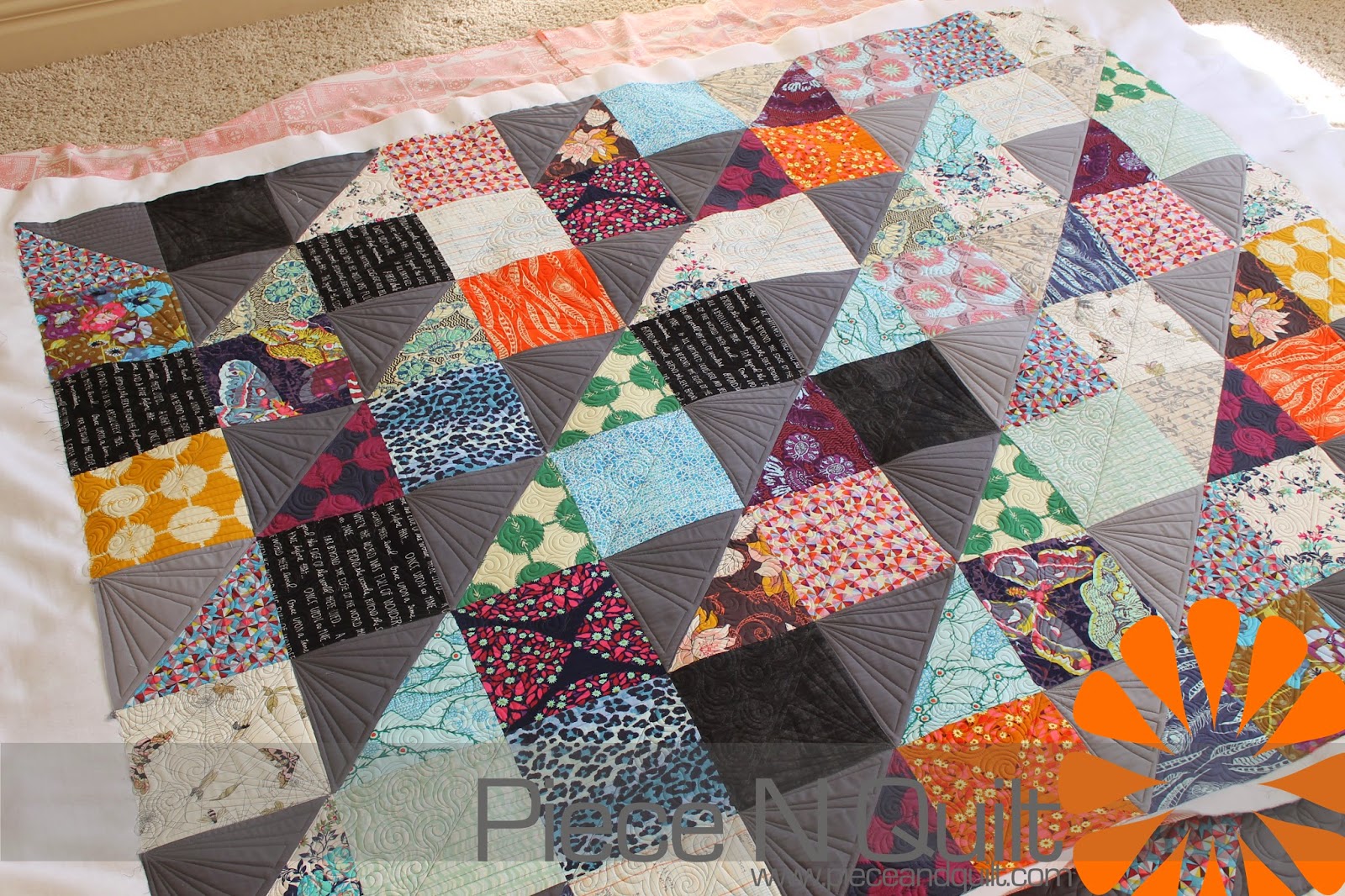 Piece N Quilt Half Square Triangle Quilt Deciding HowTo Quilt a Quilt