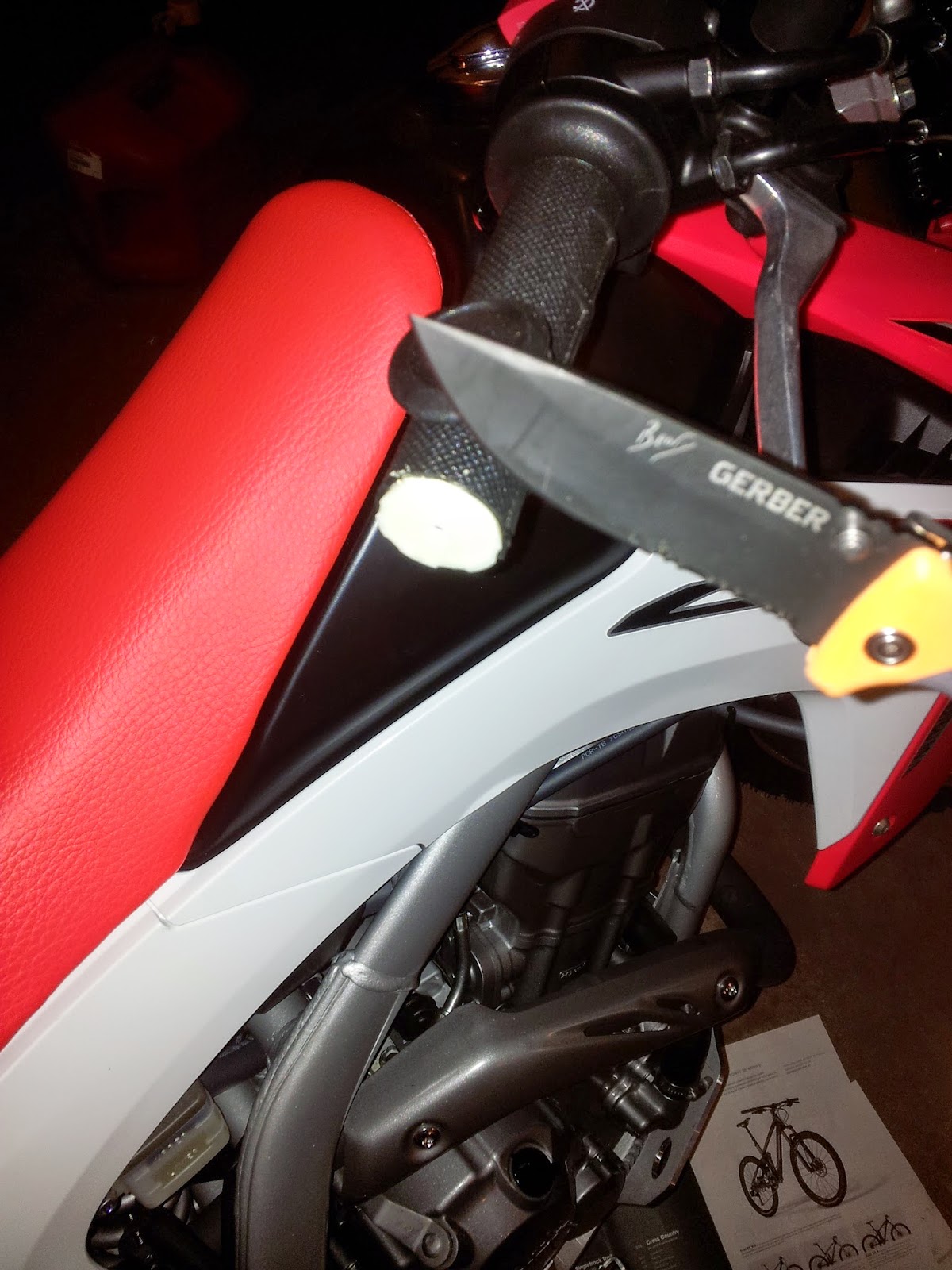Honda CRF250L Installing ZETA hand guard on Honda CRF250L