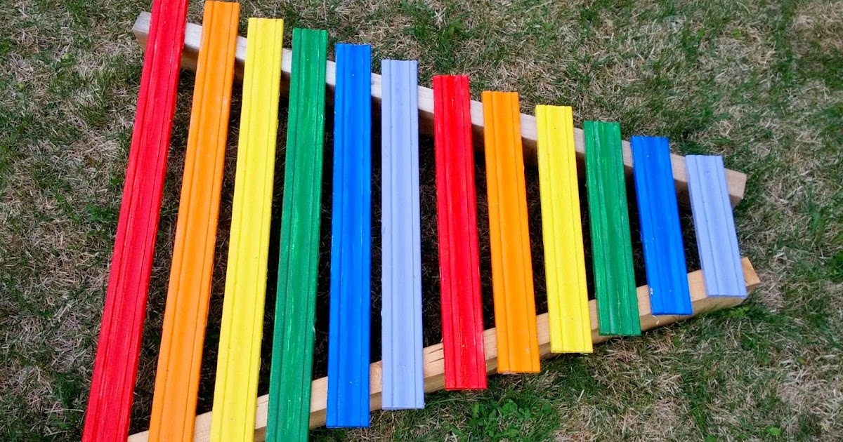 Homemade Rainbow Xylophone And Next Comes L