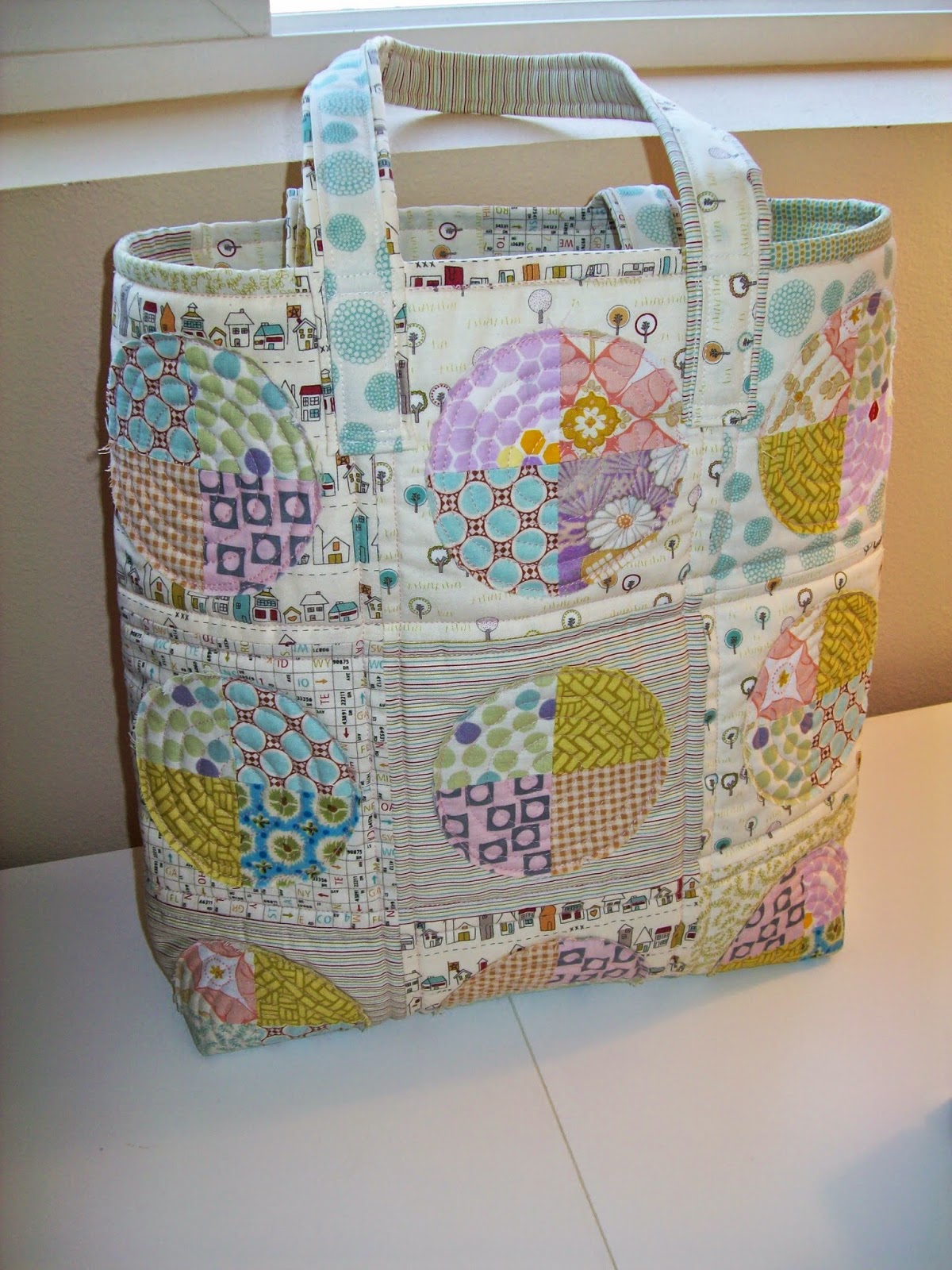 Cooler Quilts Quilted Tote Bag with Lining
