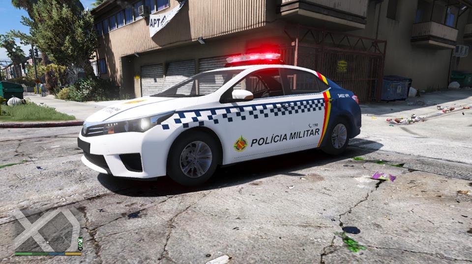 Gta Goiânia Mods: GTA V - COROLLA 2015/16 DA POLÍCIA MILITAR DO DISTRITO  FEDERAL - PMDF