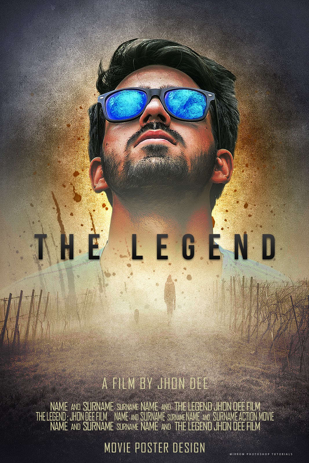 Make A Movie Poster With Texture Background In Photoshop