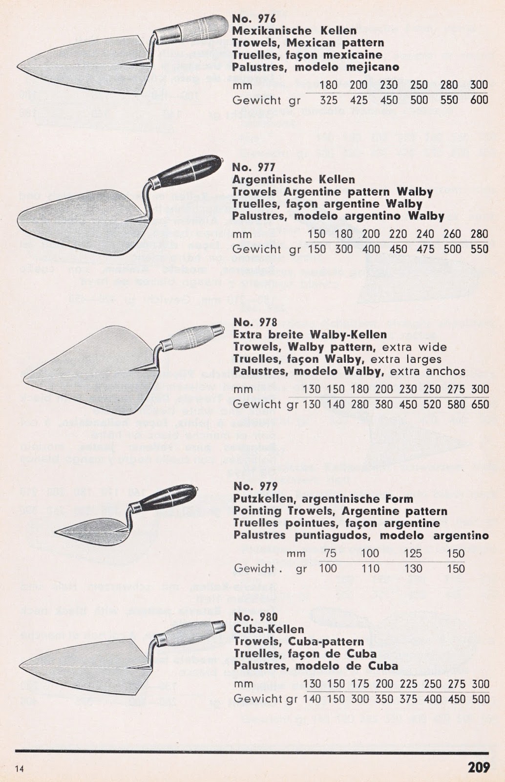 Trowel and Masonry Tool Collector Resource Lohmann & Co. German
