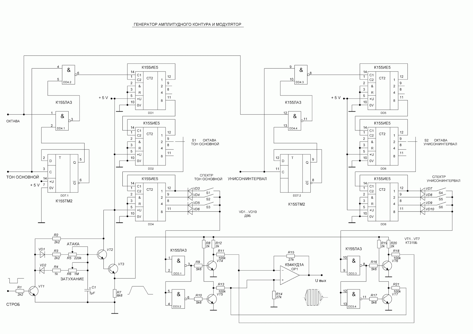 Схема прибора генератор