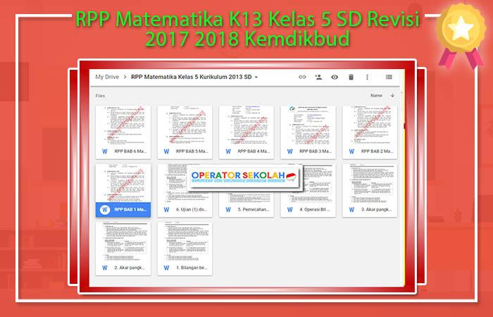 RPP Matematika K13 Kelas 5 SD Revisi 2017 2018 Kemdikbud RPP Matematika K13 Kelas 5 SD Revisi 2017 2018 Kemdikbud