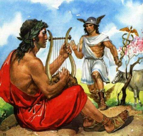 аполлон подарил гермесу