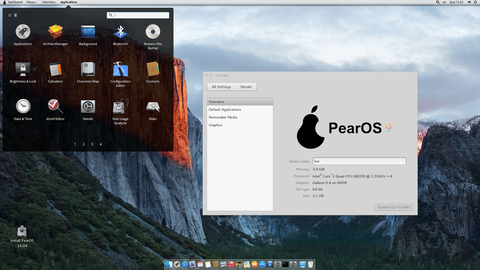 Linux live iso. Pear os 9.3. PEAROS Monterey. Pear os Интерфейс. Дистрибутивы Linux похожие на Mac.