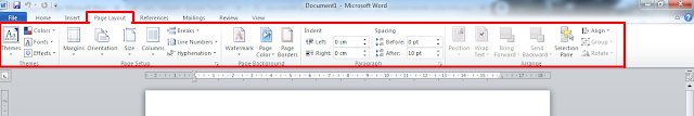 fungsi page layout di microsoft word