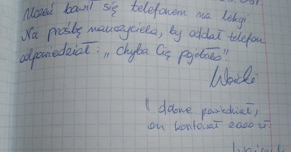 śmieszne Teksty Z Zeszytów Szkolnych