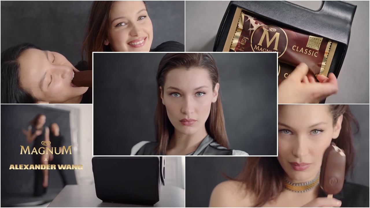 Le modelle della pubblicità la protagonista dello spot per il gelato Magnum Algida Le modelle della pubblicità la protagonista dello spot per il gelato Magnum Algida