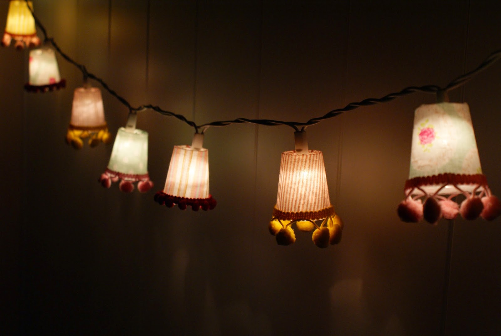 Bunt & Selbstgemacht DIY Lampenschirmchen für Lichterkette