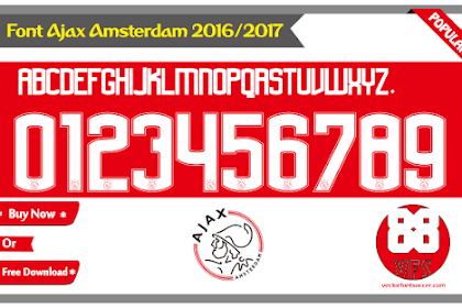 Font Ajax Amsterdam 2016/2017