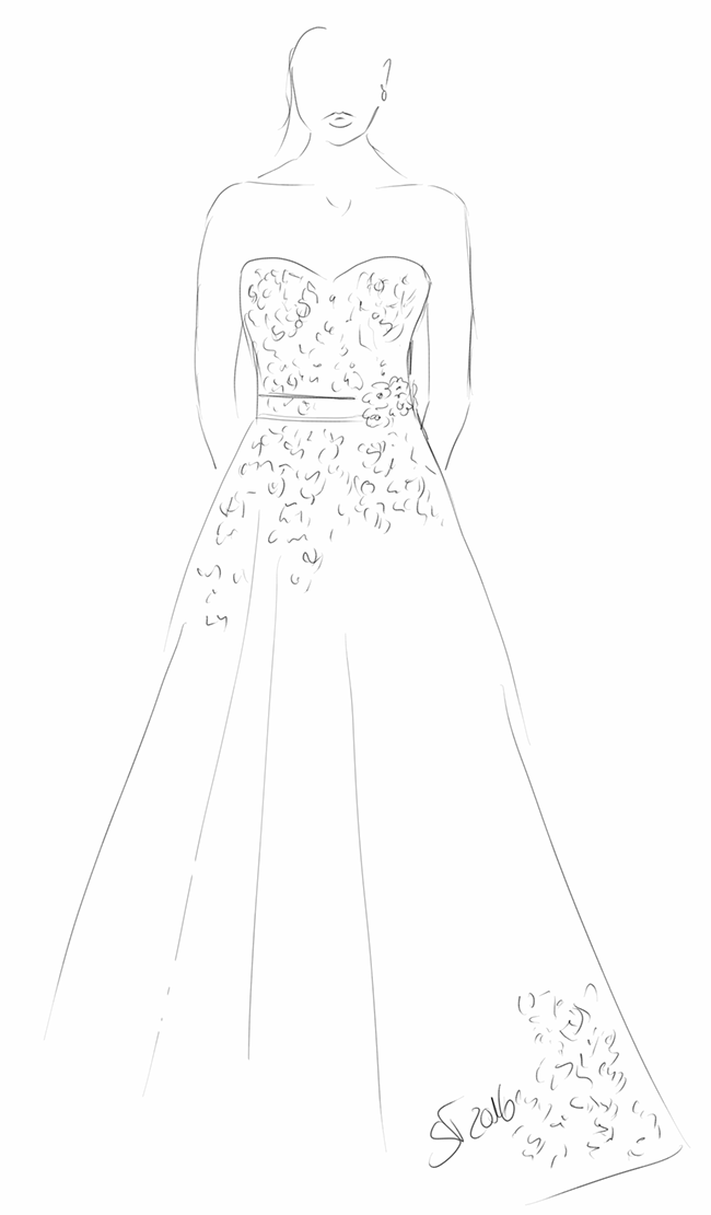 wedding, weddingdress, lace, sewing, nähen, Hochzeit, Hochzeitskleid, Spitze, Burda style, fashionsketching, Modezeichnung